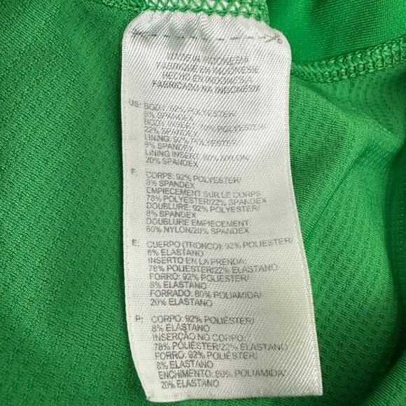 Adidas Womens Racerback Striped Seamless Built-In Bra Gym Green Tank Top Small - Picture 10 of 11